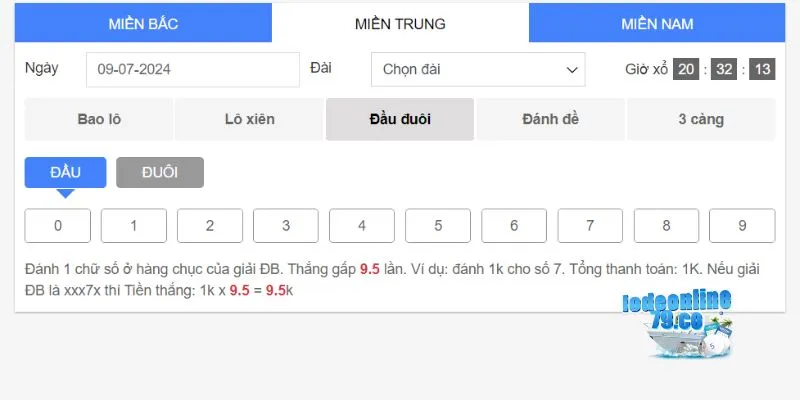 Hướng dẫn bắt lô theo giải đặc biệt theo tổng giải hôm trước